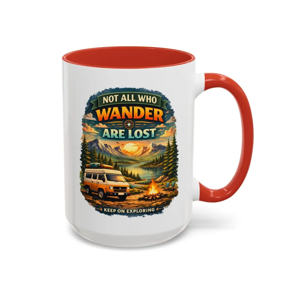 2136355161702045166_2048.jpeg Accent Coffee Mug (11, 15oz) — "Not All Who Wander Are Lost" Design Scenic-Line