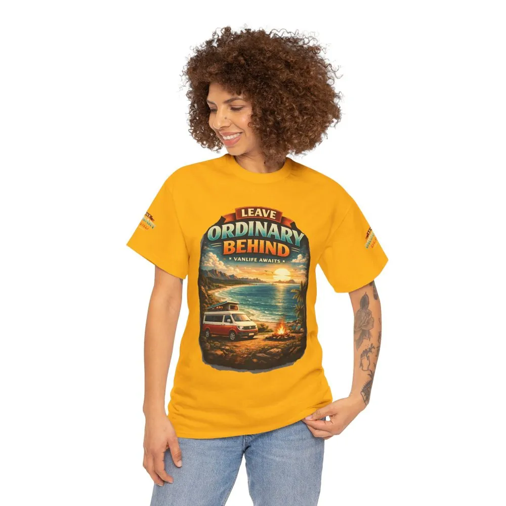 2141396319047330931_2048.jpeg Unisex Heavy Cotton Tee — "Leave Ordinary Behind" Design Scenic-Line