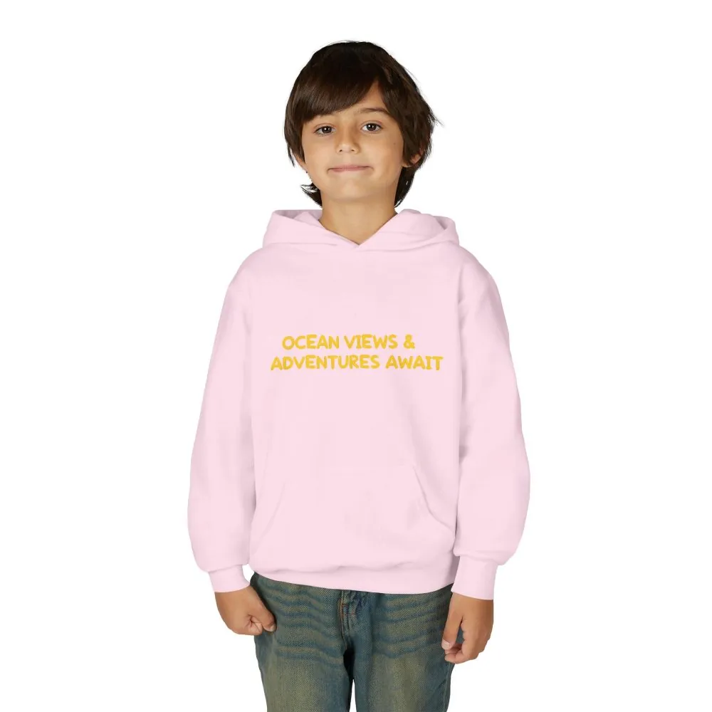 214620049971167141_2048.jpeg Youth Hoodie(Gildan) – "Ocean Views-Adventures Awaits" (Design Sitcom-Line)