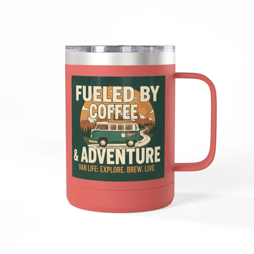 215697741369121564_2048.jpeg Coffee Mug Tumbler, 15oz — "Fueled by Coffee & Adventure"