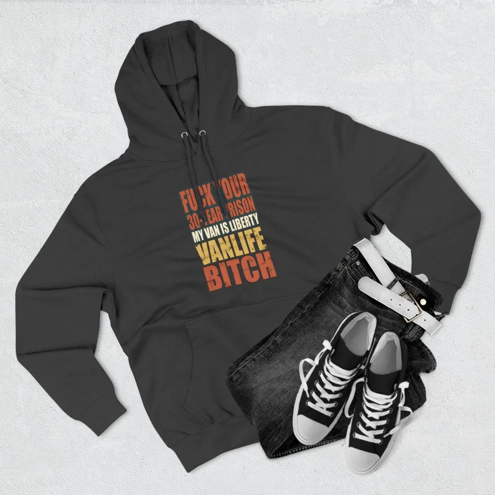 Three-Panel Fleece Hoodie - "Fuck Your 30 Year" Design F**K-Line