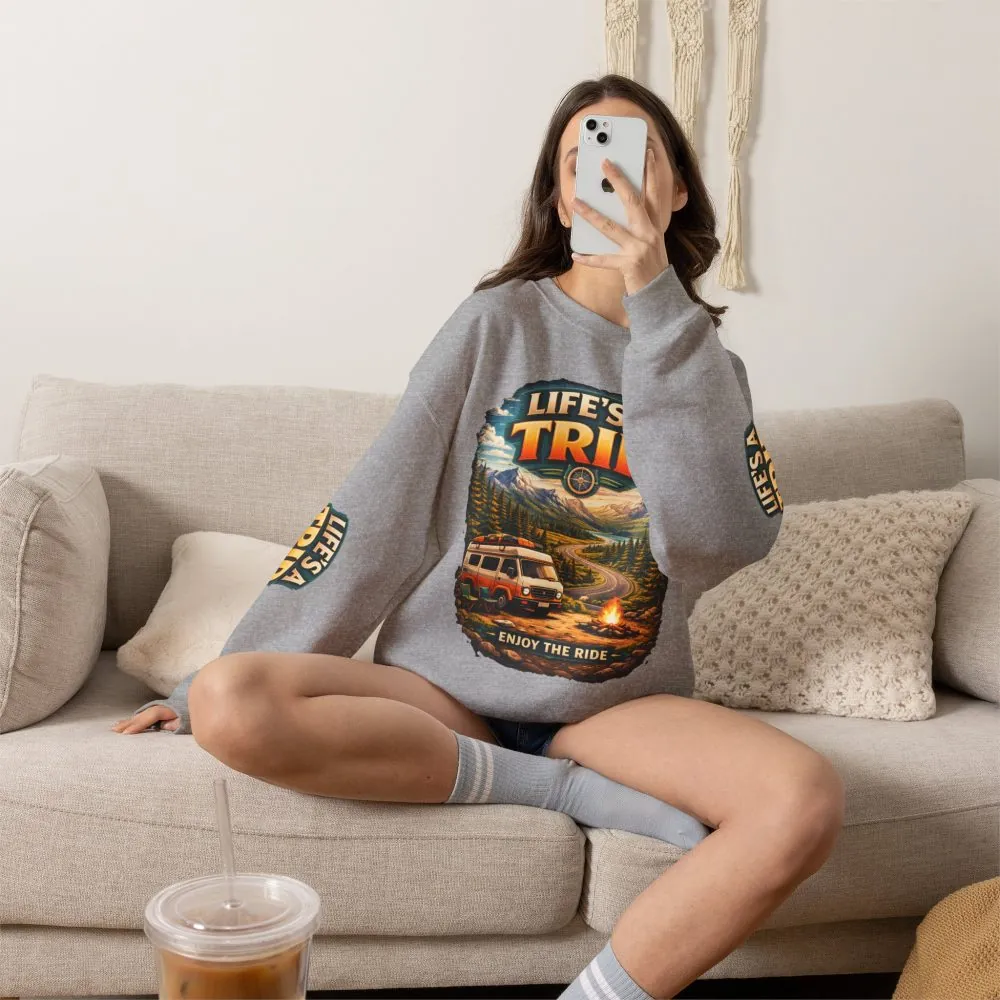 2218685526412768614_2048.jpeg Unisex Heavy Blend™ Crewneck Sweatshirt — "Life s A Trip" Design Scenic-Line