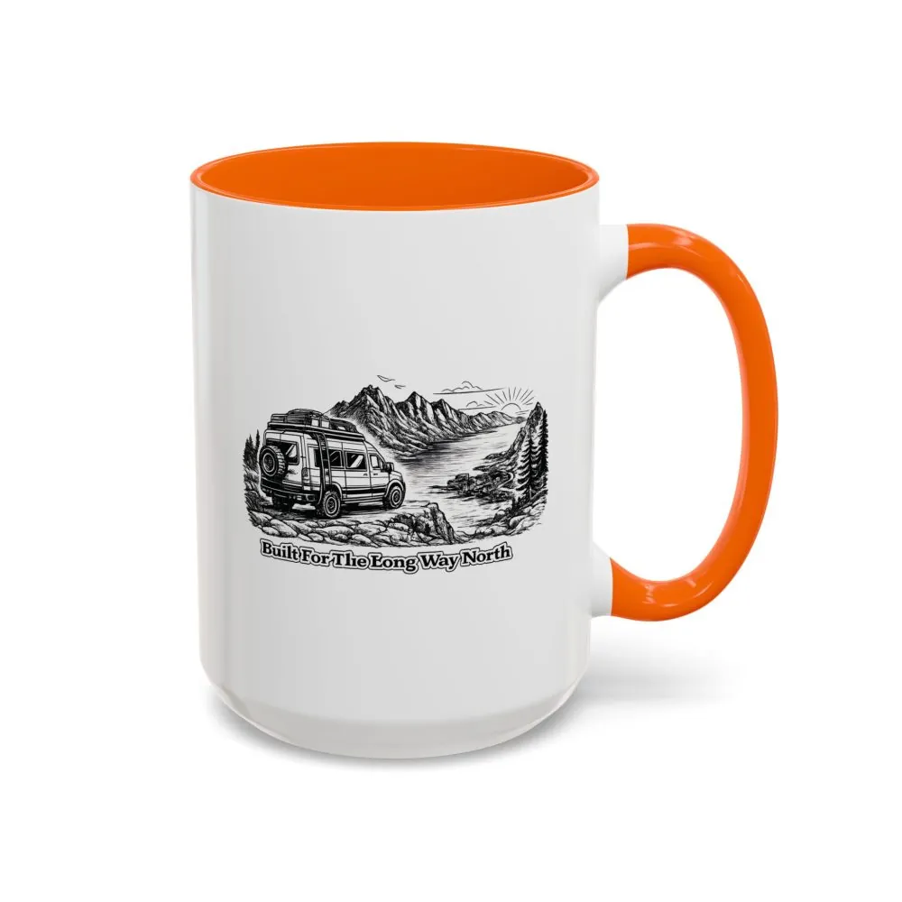 2229665750751881265_2048.jpeg Accent Coffee Mug (11, 15oz) — "Built For The Long Way North" Design Minimal-Line