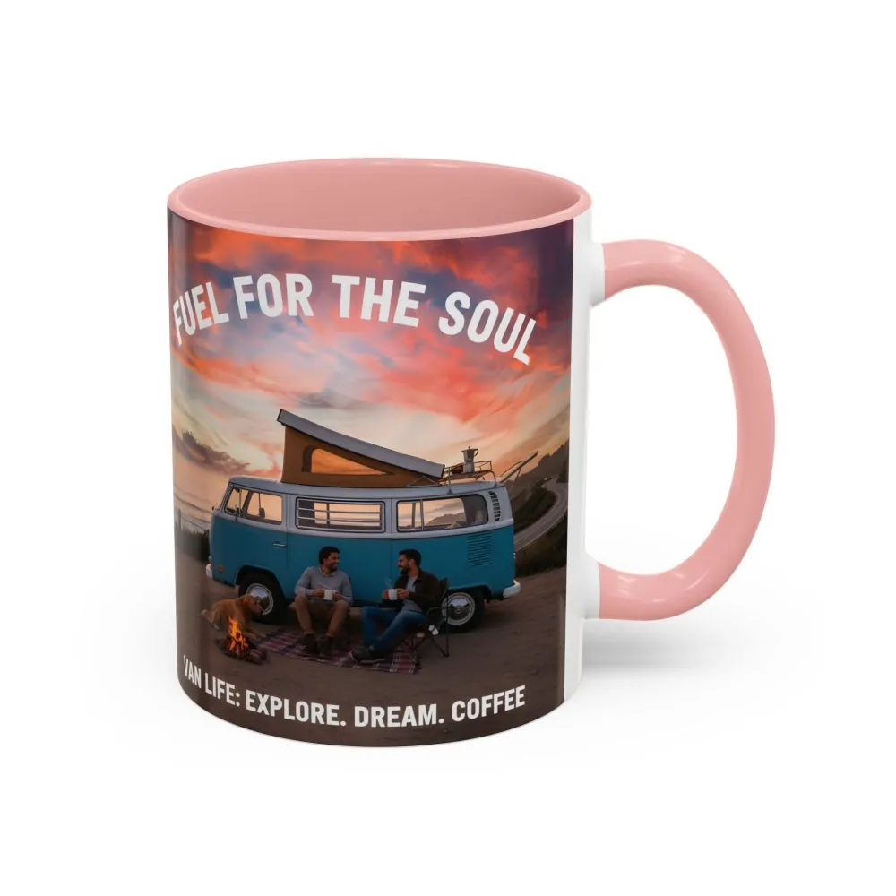 Accent Coffee Mug (11, 15oz) — "Fuel for the Soul"