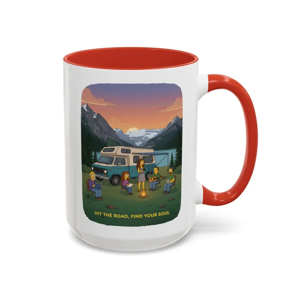 2277322592831507213_2048.jpeg Accent Coffee Mug (11, 15oz) — "Hit The Road-Find Your Soul" Design Sitcom-Line
