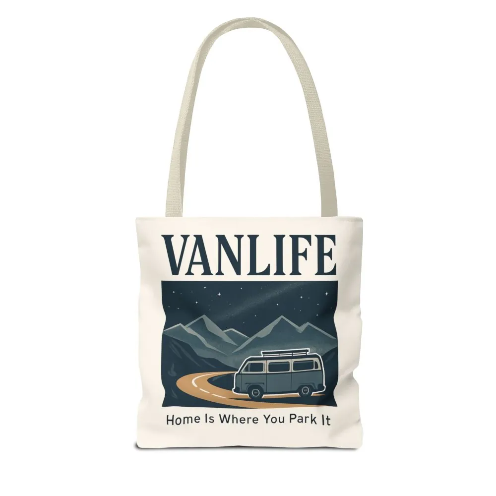 2286941315615254137_2048.jpeg Vanlife Tote Bag — "Vanlife - Home Is Where You Park It" Campervan Beach/Adventure Tote
