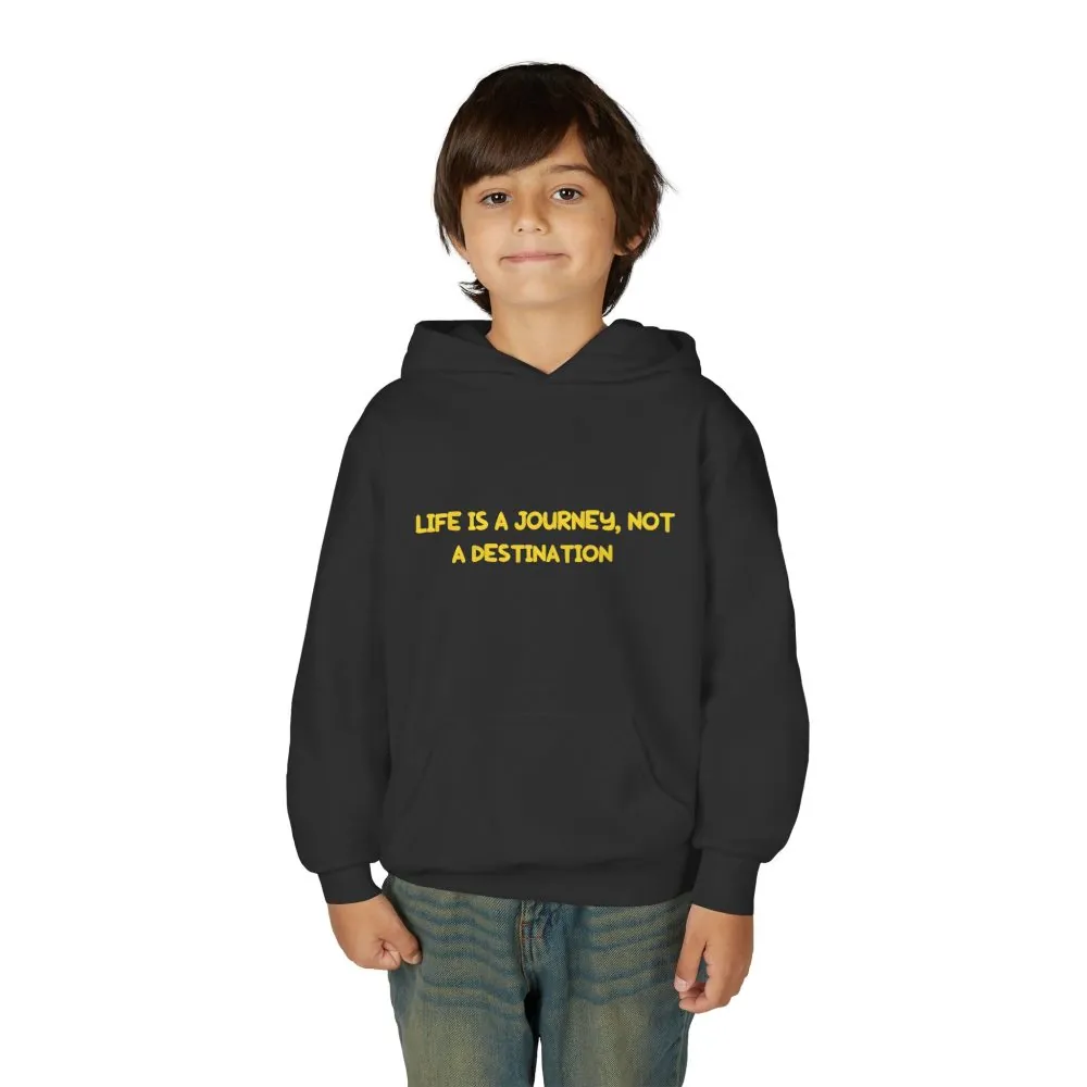 2287966110725522410_2048.jpeg Youth Hoodie(Gildan) – "Life Is A Journey-Not A Destination" (Design Sitcom-Line)