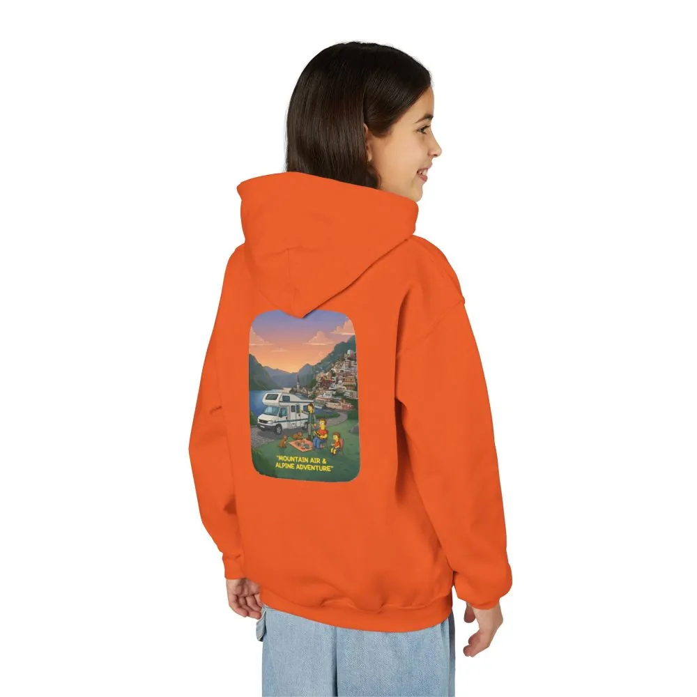 2306632988141334567_2048.jpeg Youth Hoodie(Gildan) – "Mountain Air-Alpine Adventure" (Design Sitcom-Line)
