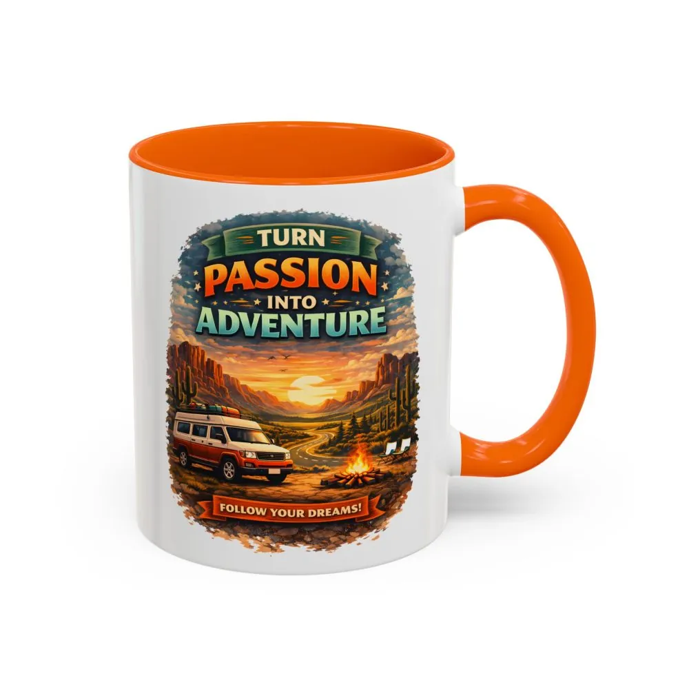 2345543709104303414_2048.jpeg Accent Coffee Mug (11, 15oz) — "Turn Passion Into Adventure" Design Scenic-Line