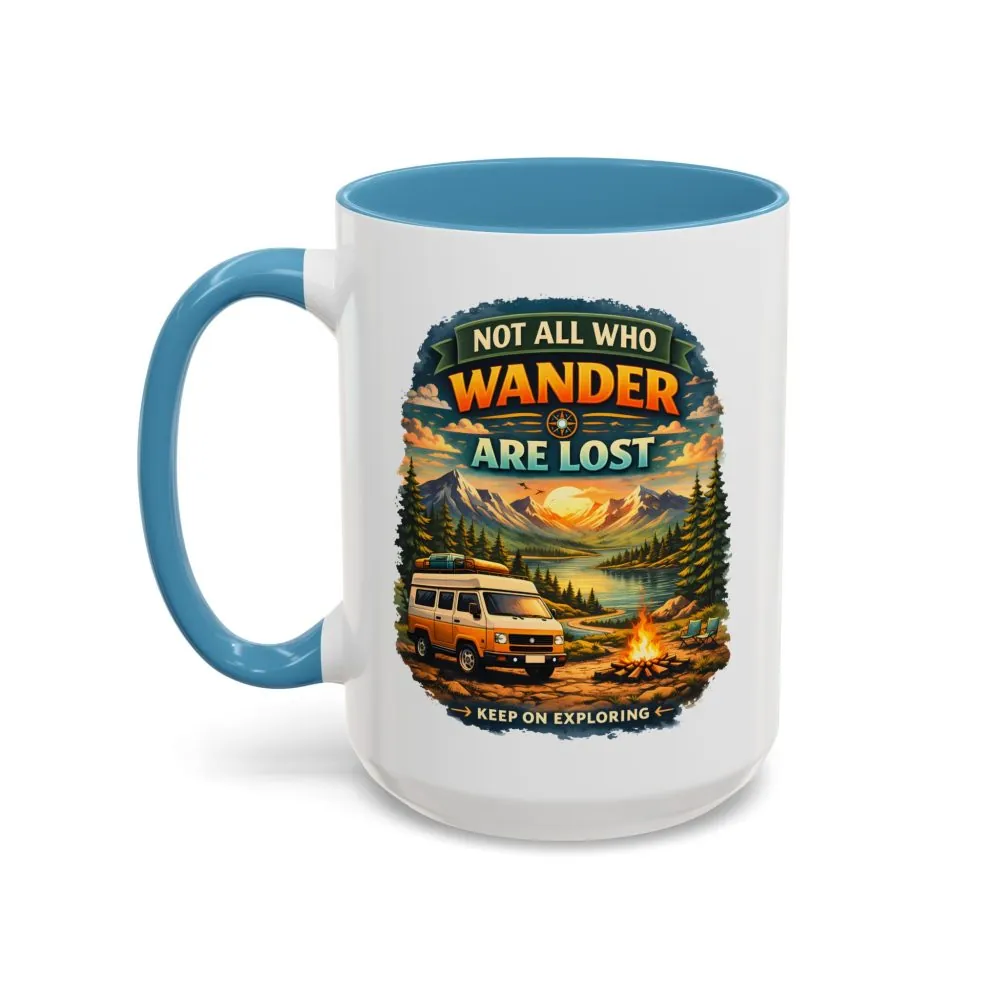 2359687926334430414_2048.jpeg Accent Coffee Mug (11, 15oz) — "Not All Who Wander Are Lost" Design Scenic-Line