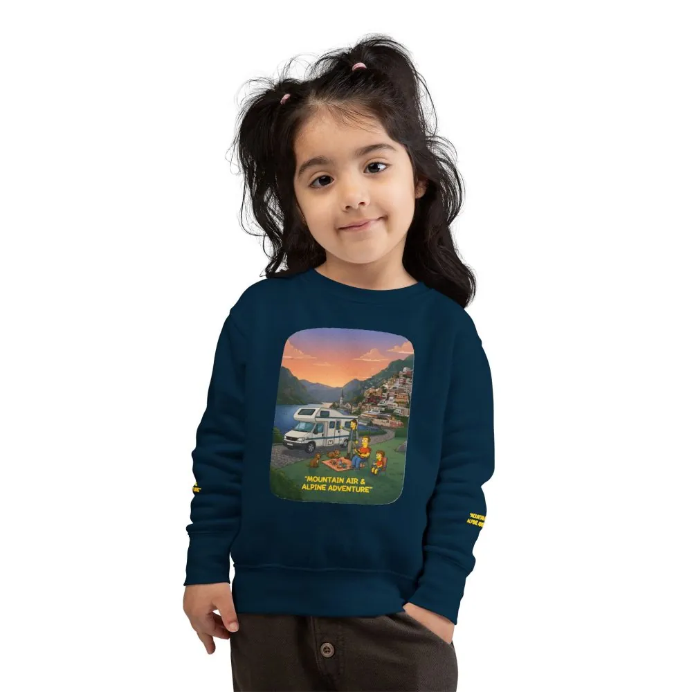 Toddler Sweatshirt - "Mountain Air-Alpine Adventure" (Design Sitcom-Line)