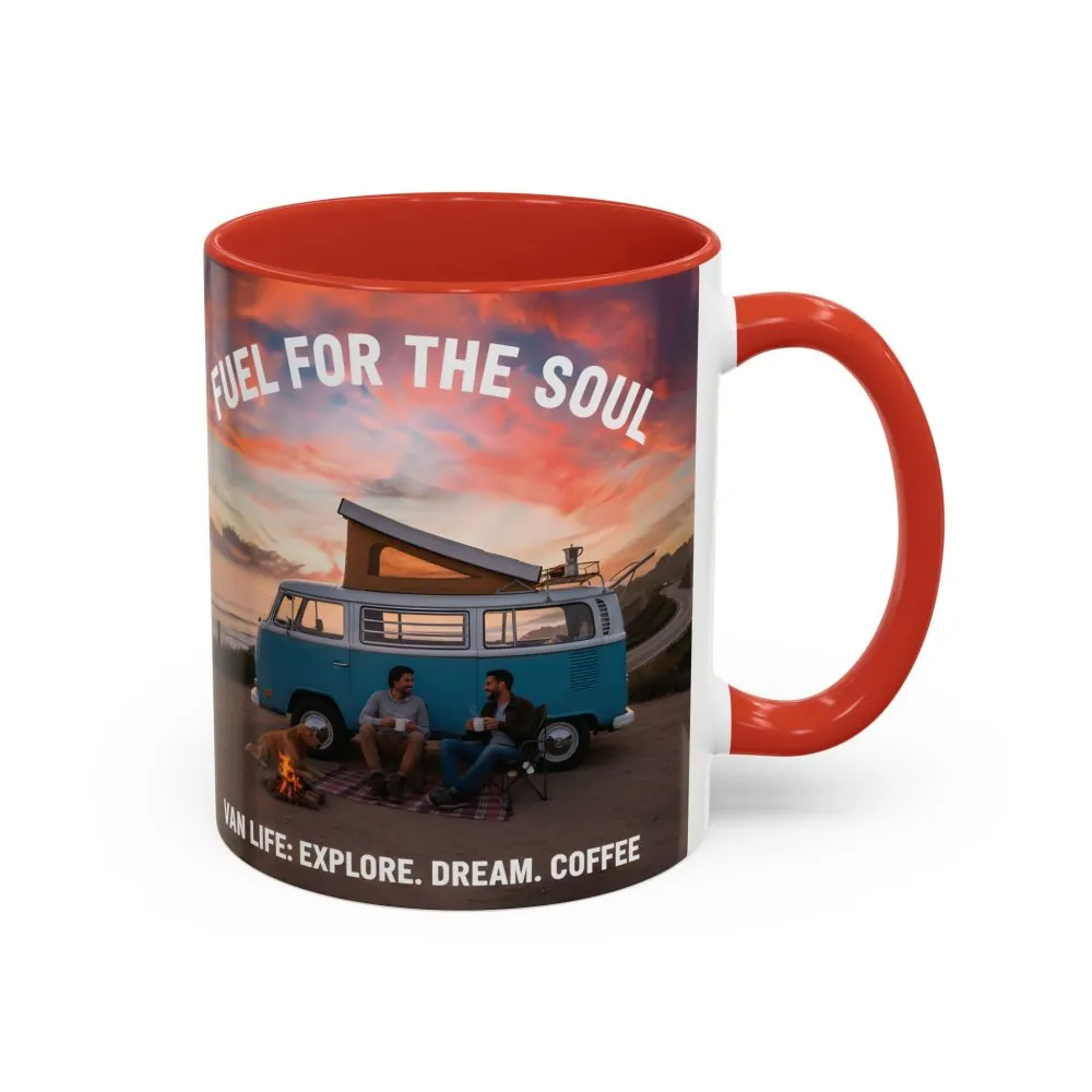 Accent Coffee Mug (11, 15oz) — "Fuel for the Soul"