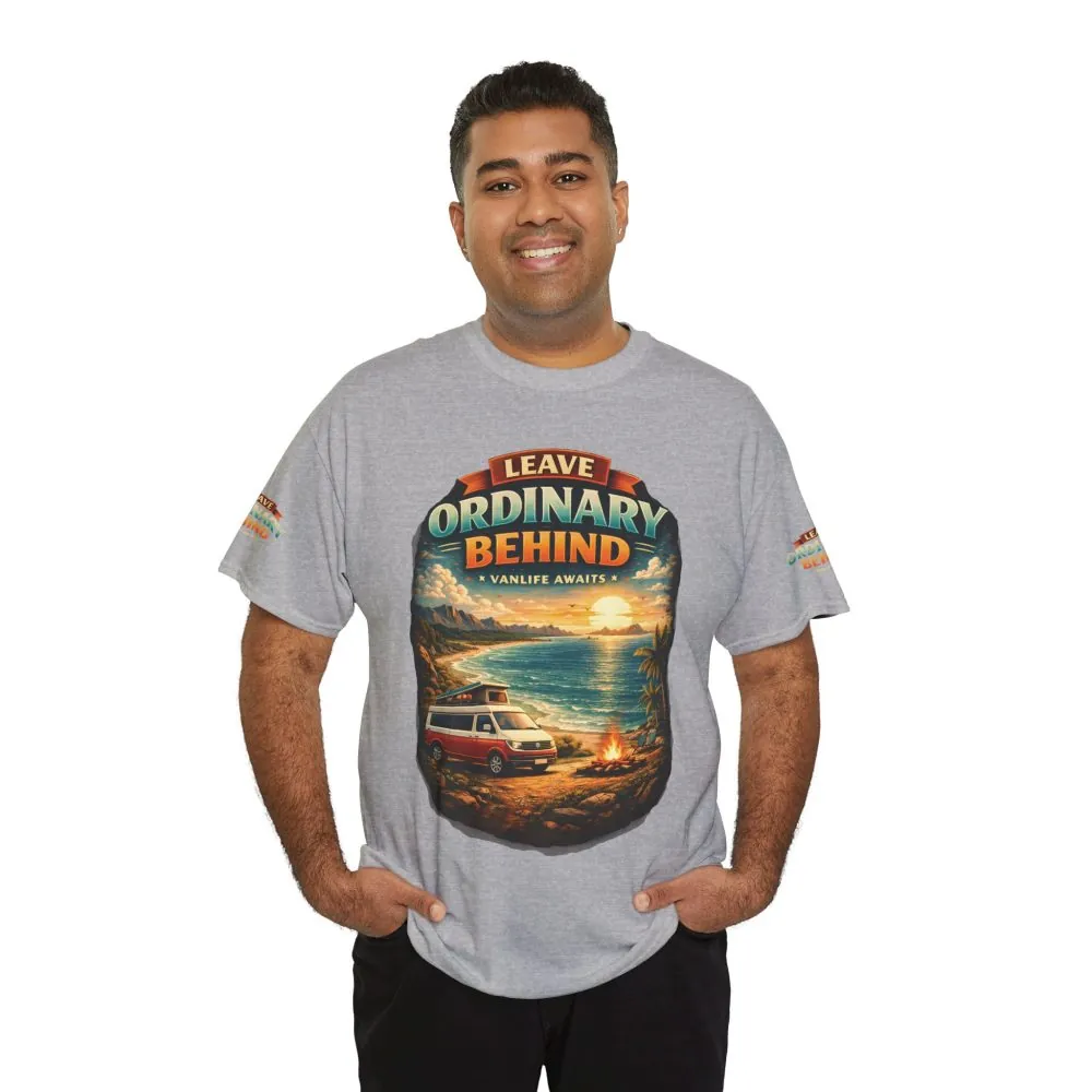 2383865253999856282_2048.jpeg Unisex Heavy Cotton Tee — "Leave Ordinary Behind" Design Scenic-Line