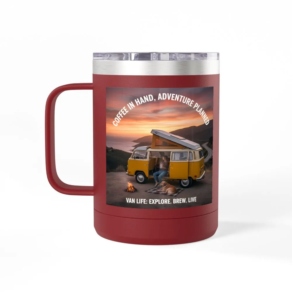 2402093329174598404_2048.jpeg Coffee Mug Tumbler, 15oz — "Coffee in Hand, Adventure Planned"