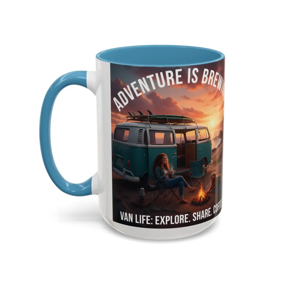 242524226020262623_2048.jpeg Accent Coffee Mug (11, 15oz) — "Adventure is brewing"