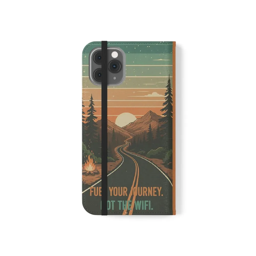 2429326514570588408_2048.jpeg Flip Phone Case — "Adventure Awaits Unplug & Drive" Wallet Case