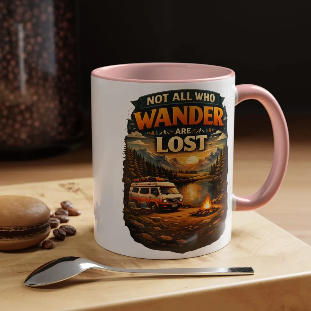 2437879166176993851_2048.jpeg Accent Coffee Mug (11, 15oz) — "Not All Who Wander Are Lost" Design Scenic-Line