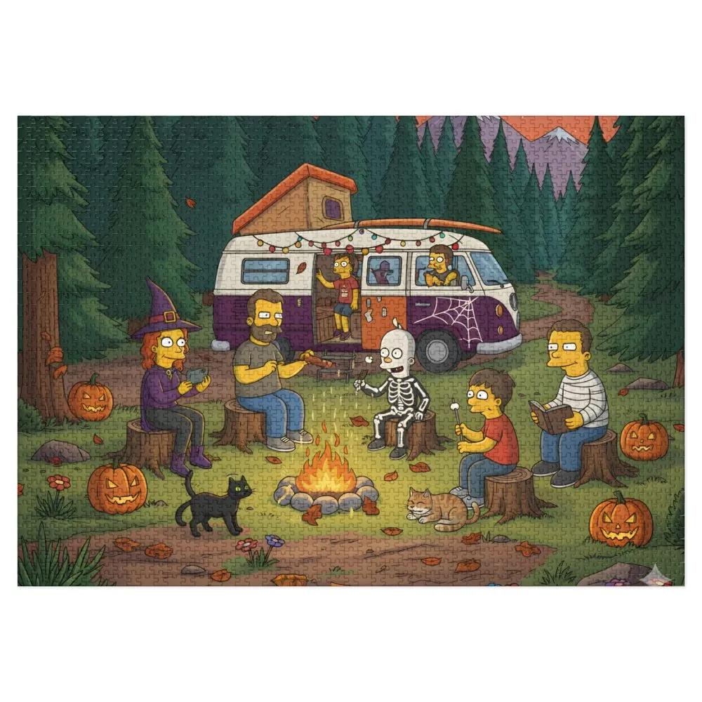 2453212736761188436_2048.jpeg Jigsaw Puzzle with Tin — Autumn Camping Jigsaw Halloween