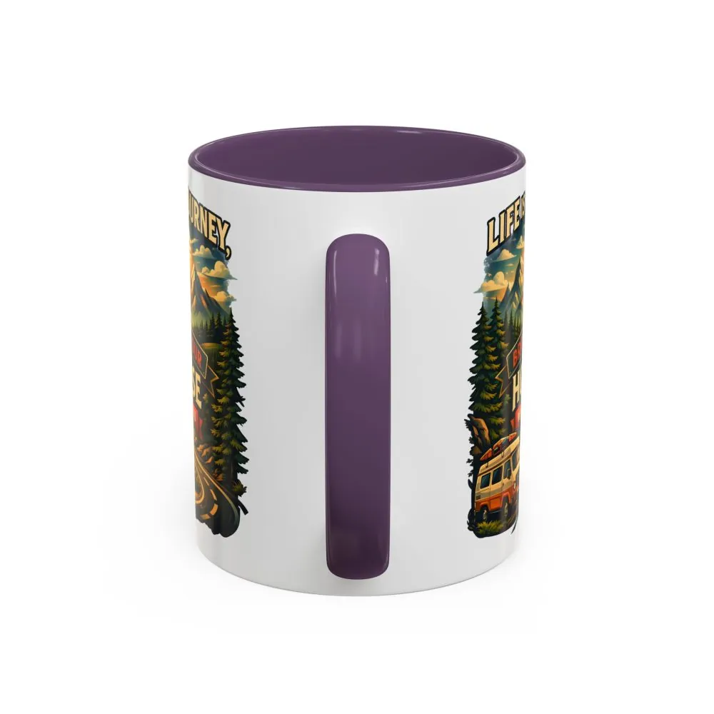 2477323304890466153_2048.jpeg Accent Coffee Mug (11, 15oz) — "Live Is A Journey-Bring Your House With You" Design Scenic-Line