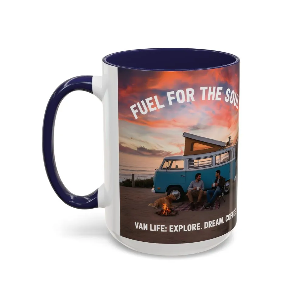 Accent Coffee Mug (11, 15oz) — "Fuel for the Soul"
