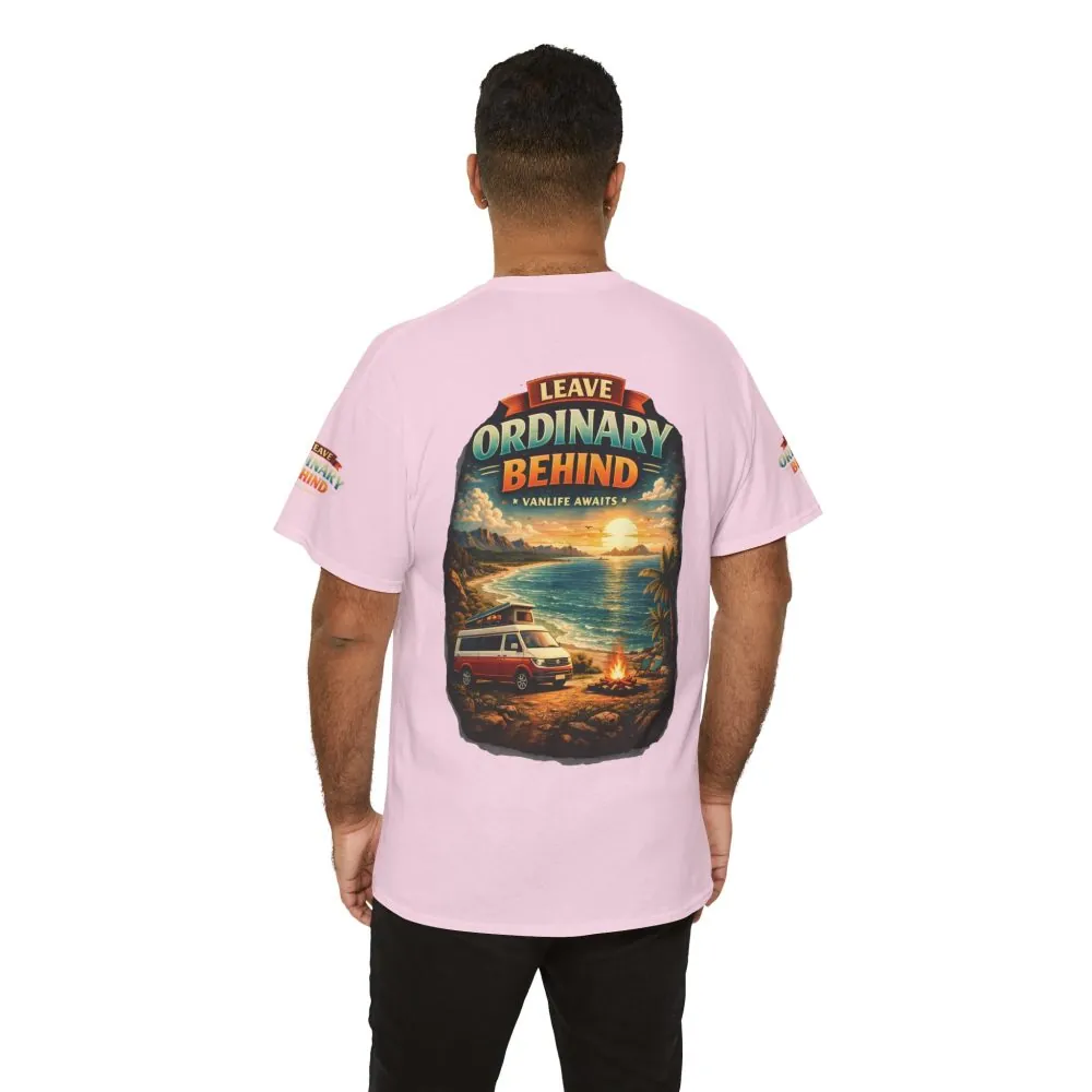 2495044286097047258_2048.jpeg Unisex Heavy Cotton Tee — "Leave Ordinary Behind" Design Scenic-Line