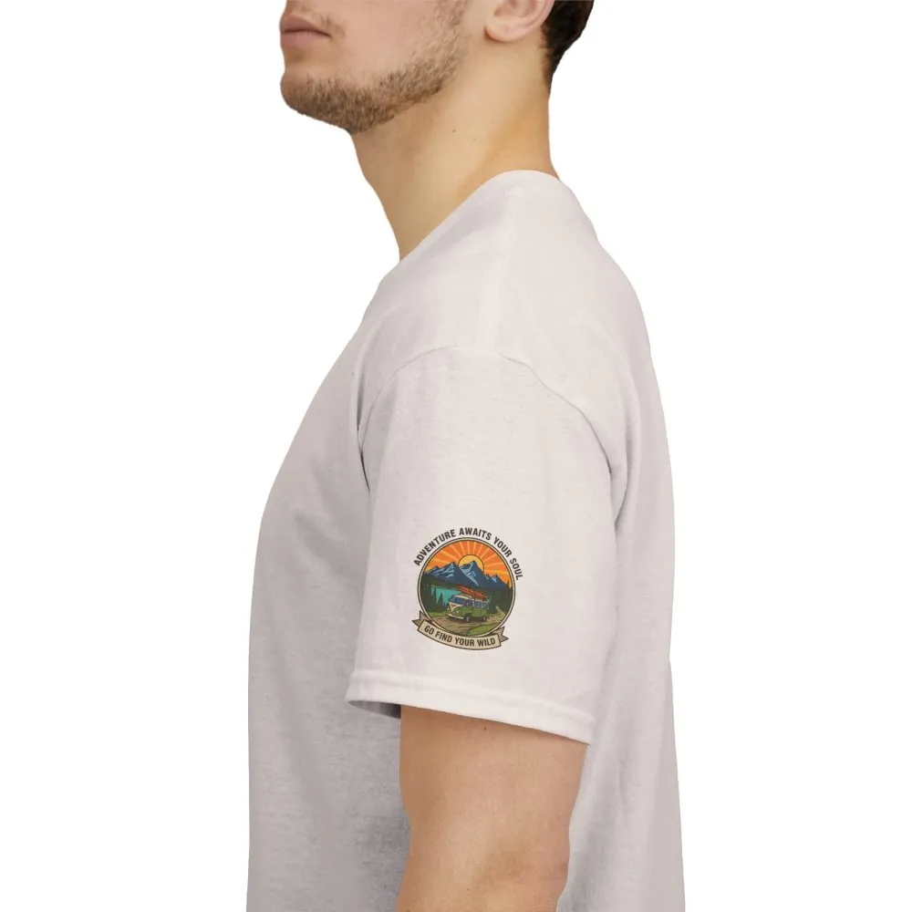 2500242003672179729_2048.jpeg Unisex Heavy Cotton Tee — “Adventure Awaits Your Soul: Go Find Your Wild” Van & Mountain Graphic