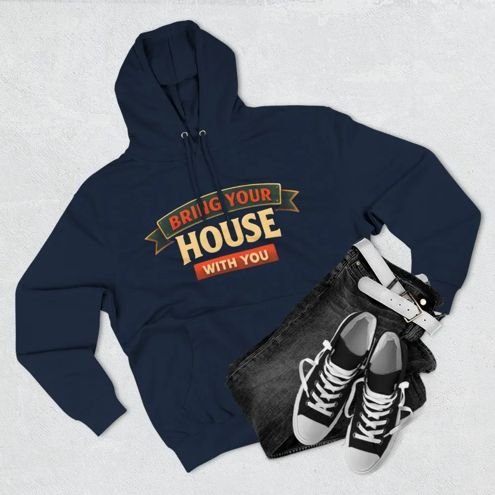 2529282697657605809_2048.jpeg Three-Panel Fleece Hoodie - "Live Is A Journey-Bring Your House With You" Design Scenic-Line