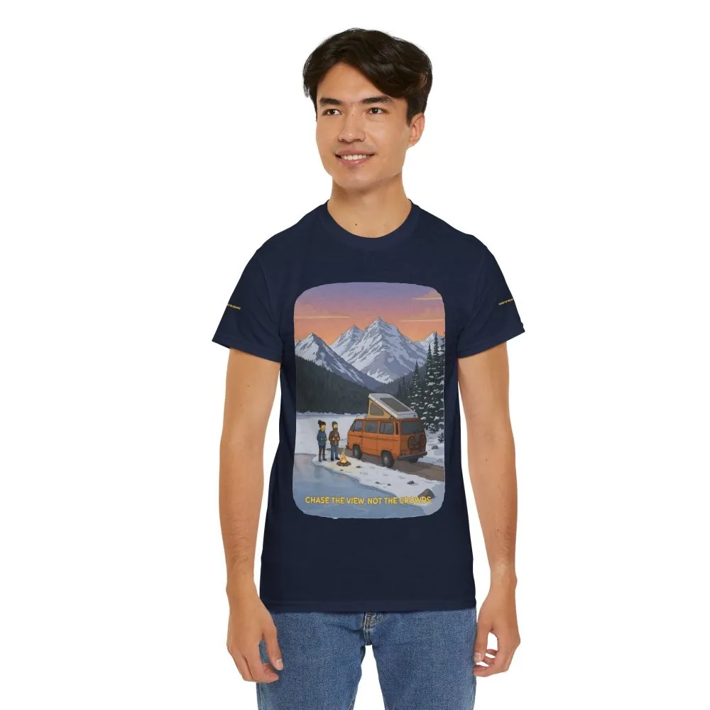 2541948751205575173_2048.jpeg Unisex Heavy Cotton Tee — "Chase The Views-Not The Crowds" Design Sitcom-Line