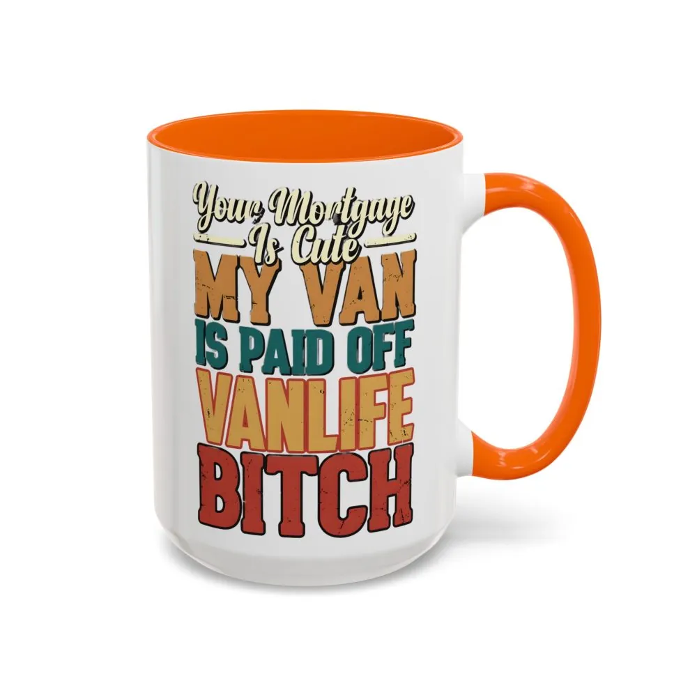 2586404851345311880_2048.jpeg Accent Coffee Mug (11, 15oz) — "Your Mortgage Is Cute" Design F**K-Line