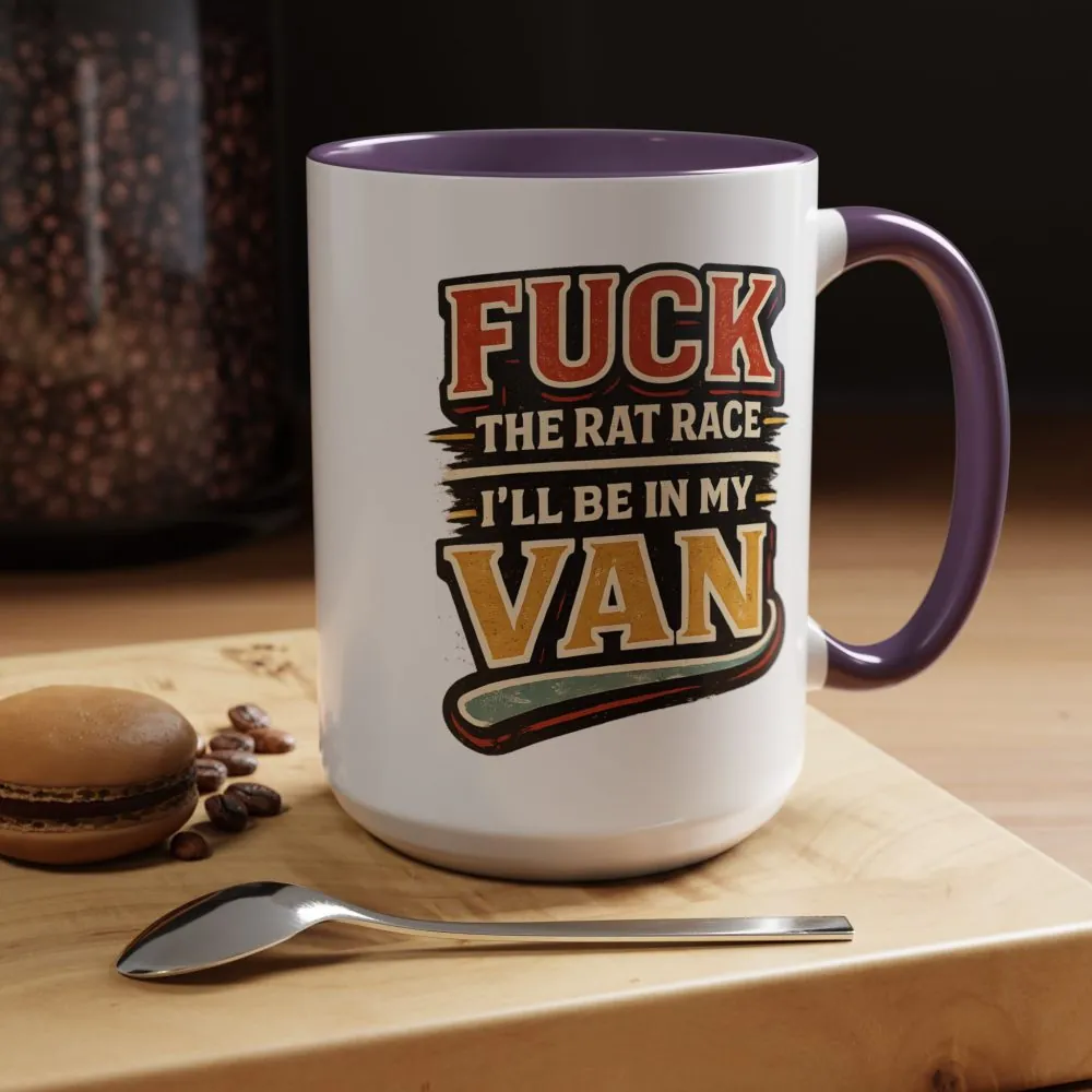 2587026374078876671_2048.jpeg Accent Coffee Mug (11, 15oz) — "Fuck The Rat Race" Design F**K-Line