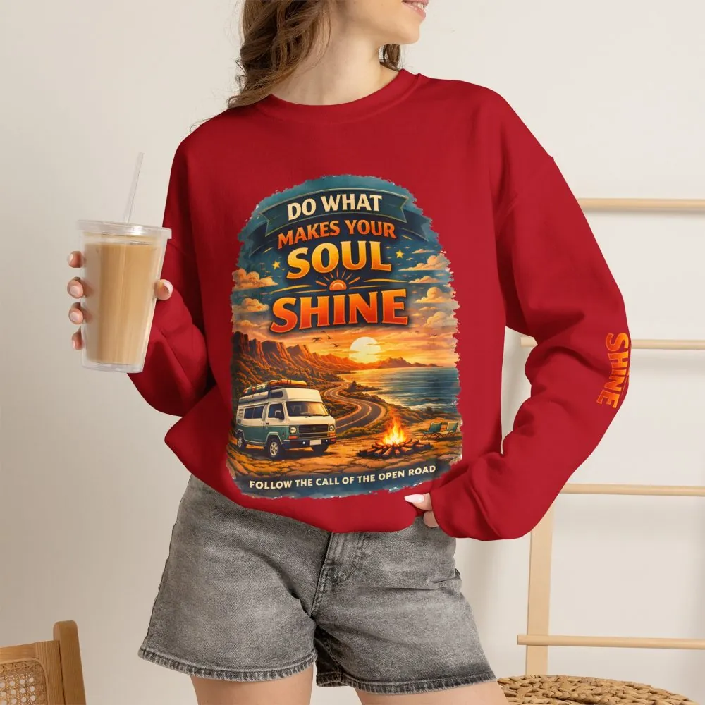 2587144537927776292_2048.jpeg Unisex Heavy Blend™ Crewneck Sweatshirt — "Do What Makes Your Soul Shine" Design Scenic-Line