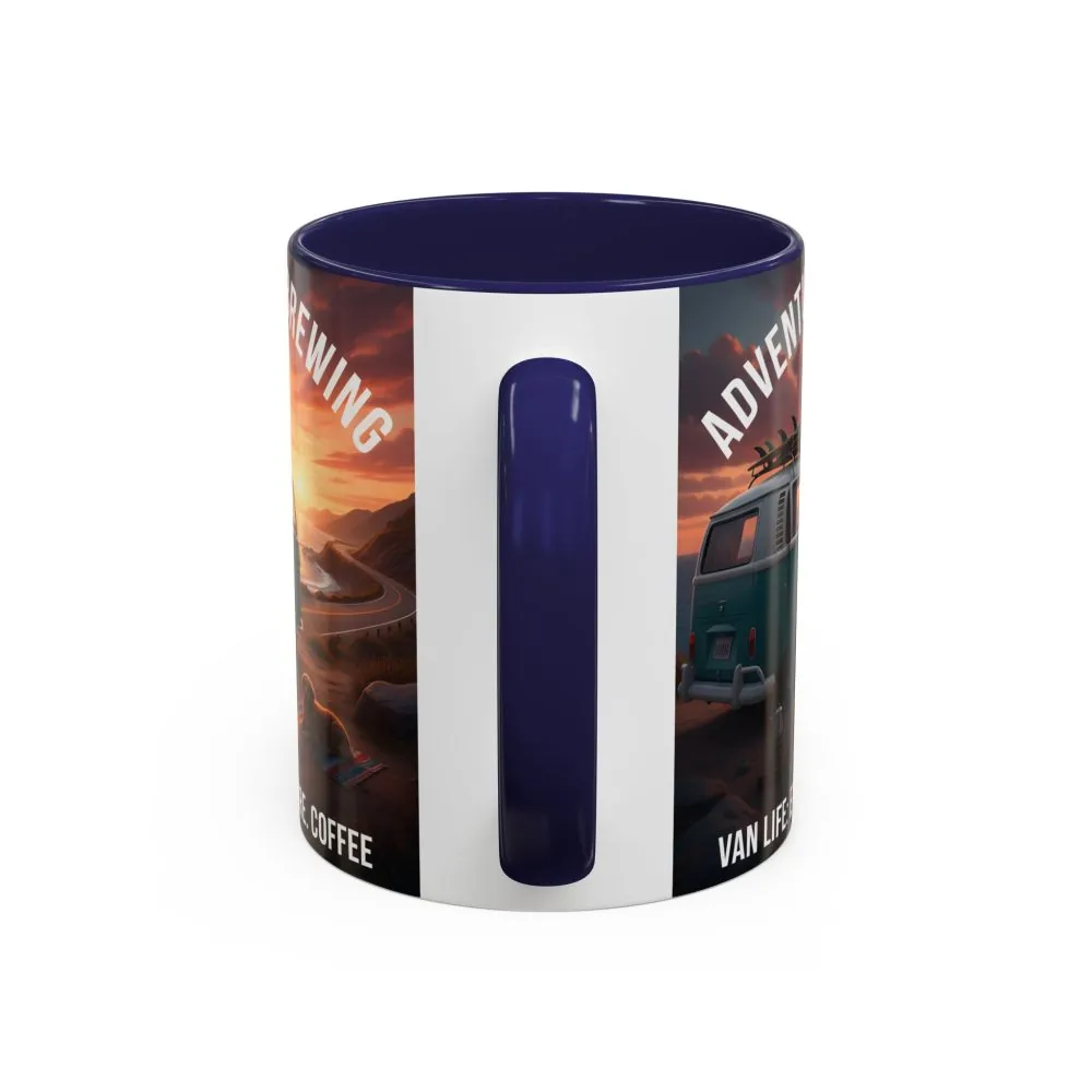 259845940985357114_2048.jpeg Accent Coffee Mug (11, 15oz) — "Adventure is brewing"