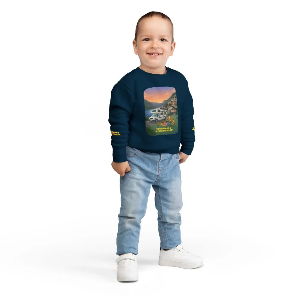 Toddler Sweatshirt - "Mountain Air-Alpine Adventure" (Design Sitcom-Line)