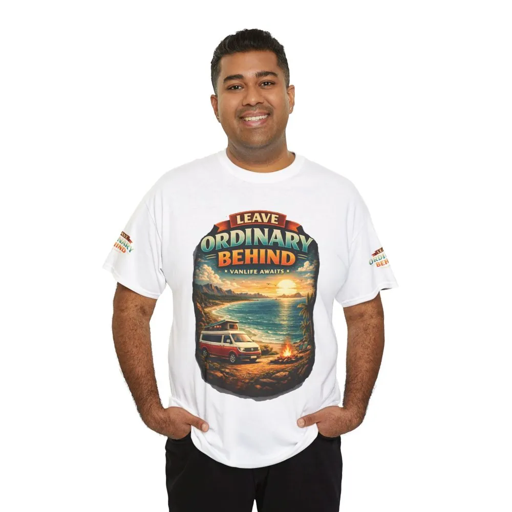 2627163488903261819_2048.jpeg Unisex Heavy Cotton Tee — "Leave Ordinary Behind" Design Scenic-Line