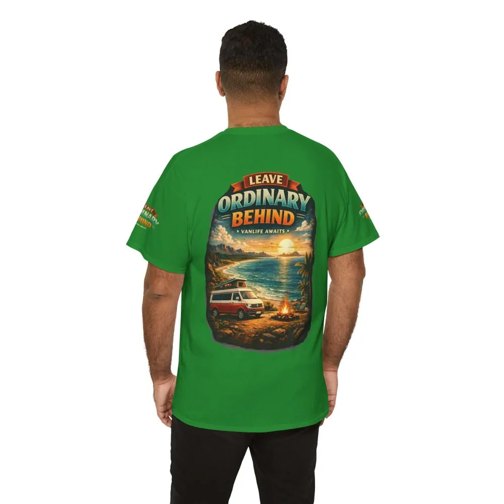 2631186784499910966_2048.jpeg Unisex Heavy Cotton Tee — "Leave Ordinary Behind" Design Scenic-Line
