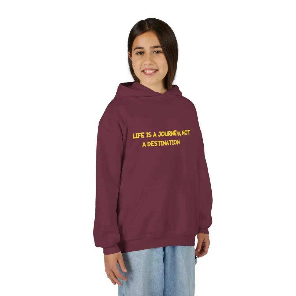 2669023466317012464_2048.jpeg Youth Hoodie(Gildan) – "Life Is A Journey-Not A Destination" (Design Sitcom-Line)