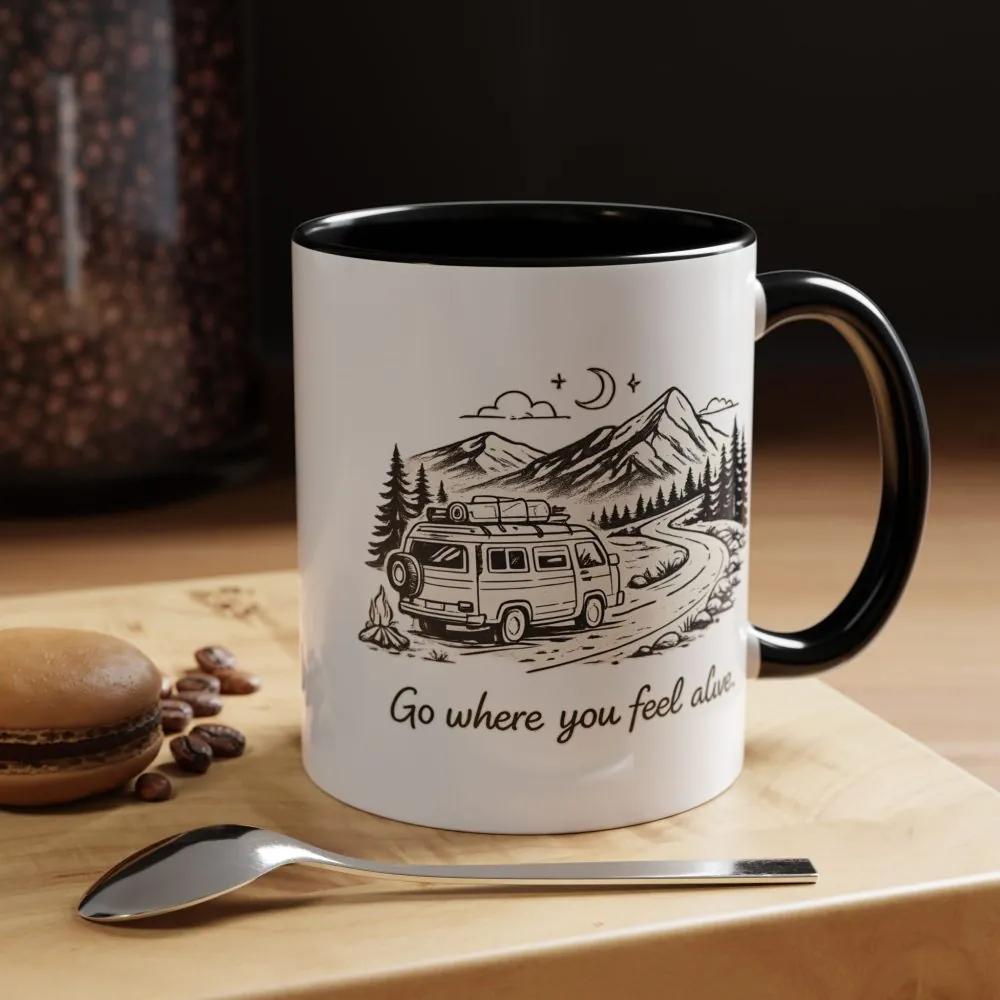 2669773180924825974_2048.jpeg Accent Coffee Mug (11, 15oz) — "Go Where You Feel Alive" Design Minimal-Line