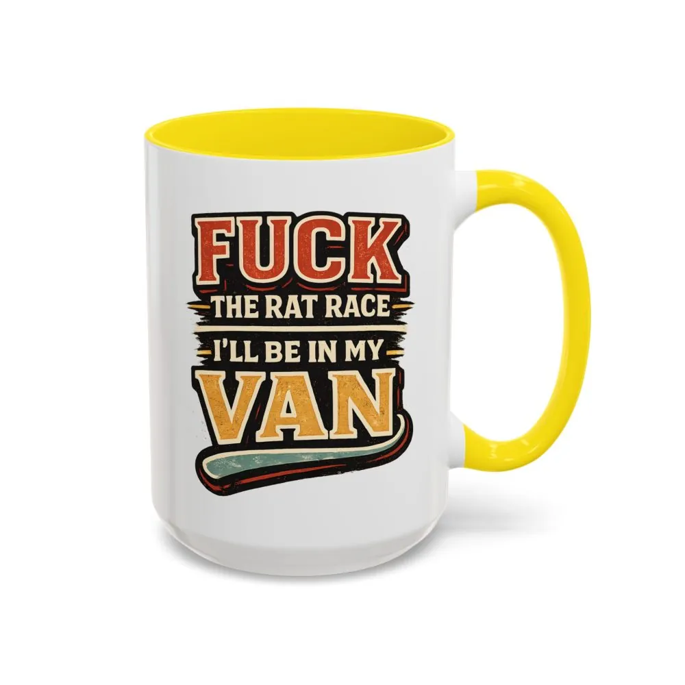 2675697742265177242_2048.jpeg Accent Coffee Mug (11, 15oz) — "Fuck The Rat Race" Design F**K-Line