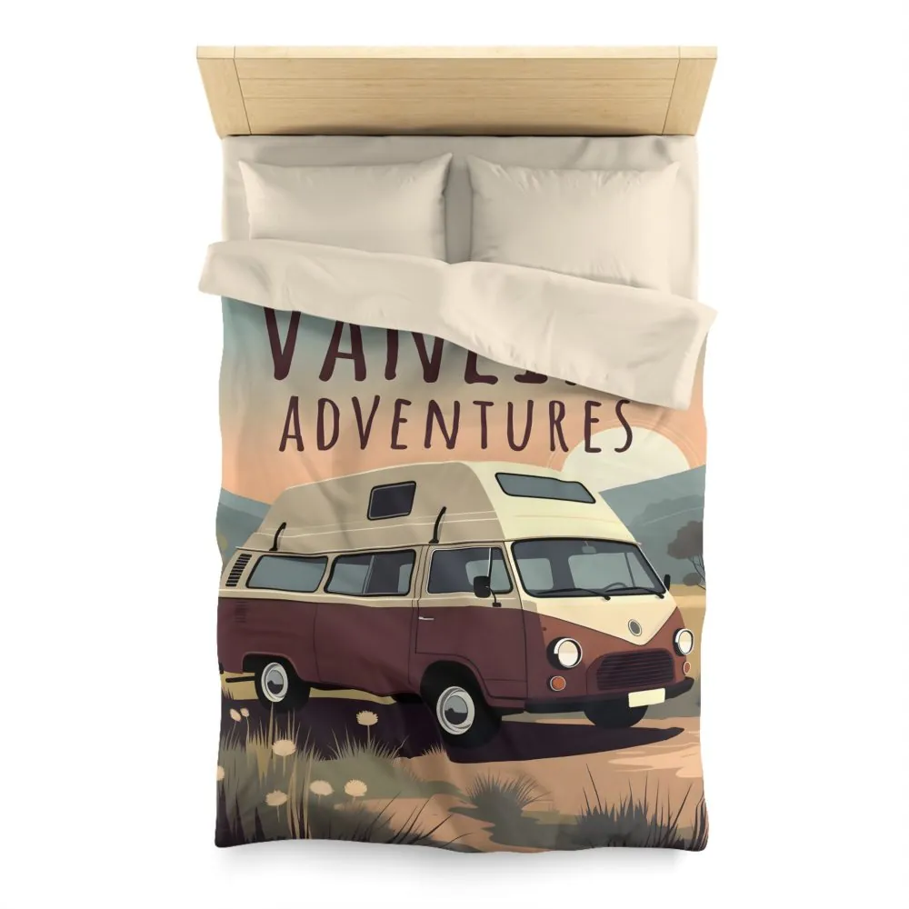 269083097508312389_2048.jpeg Duvet Cover - 'Vanlife Adventures' Retro Camper Bedding