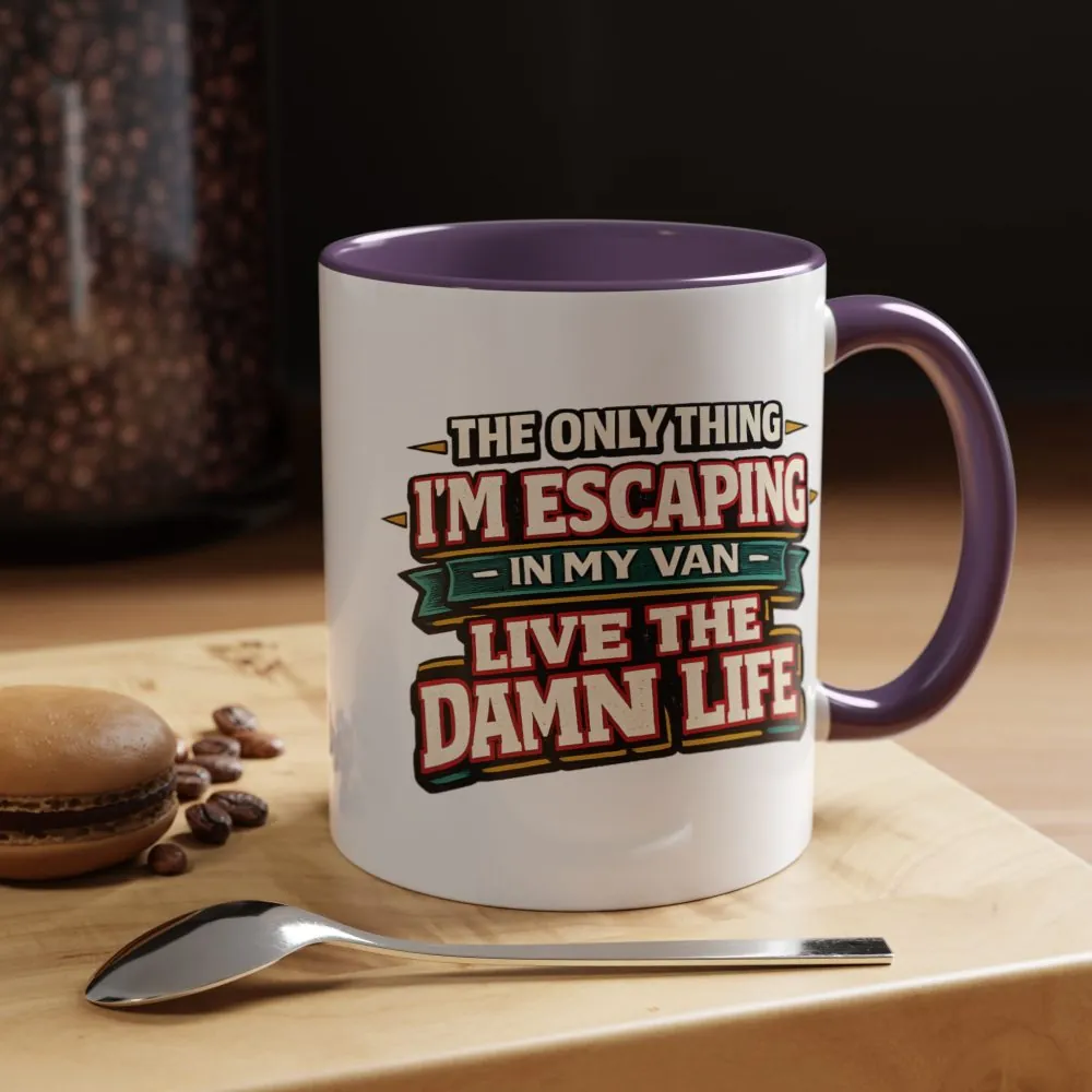2713610783114717538_2048.jpeg Accent Coffee Mug (11, 15oz) — "The Only Thing I´m Escaping" Design F**K-Line
