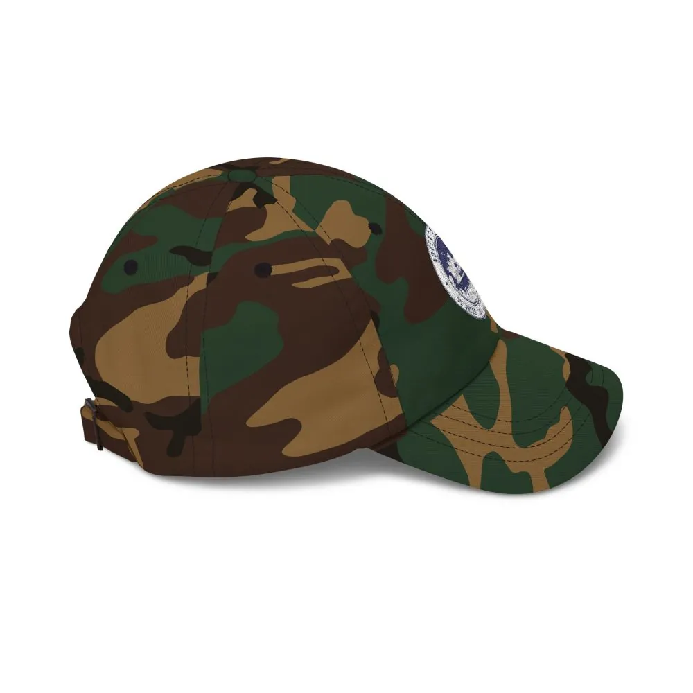 Dad Cap - "Adventure Awaits-Go Where You Feel Most Alive" Vintage National Park Stamp Hat