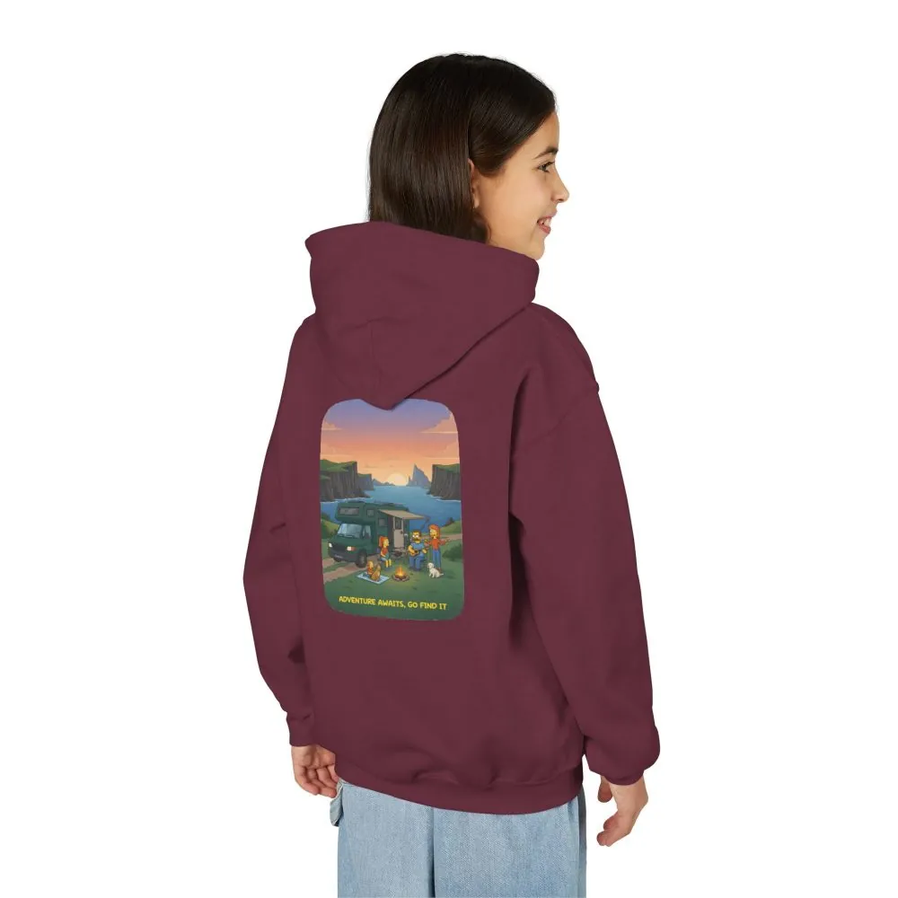 2745088354458424901_2048.jpeg Youth Hoodie(Gildan) – "Adventure Awaits-Go Find It" (Design Sitcom-Line)