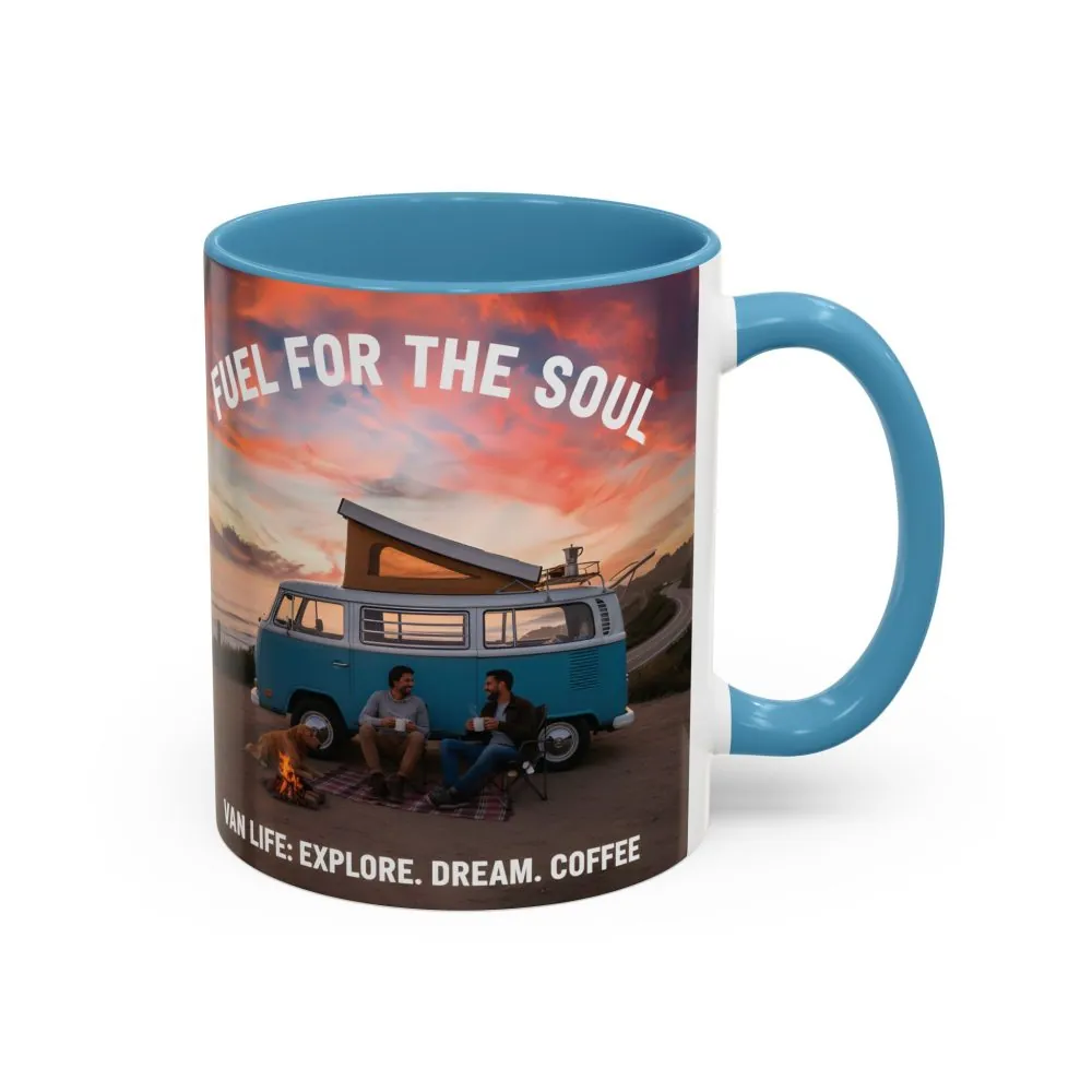 Accent Coffee Mug (11, 15oz) — "Fuel for the Soul"