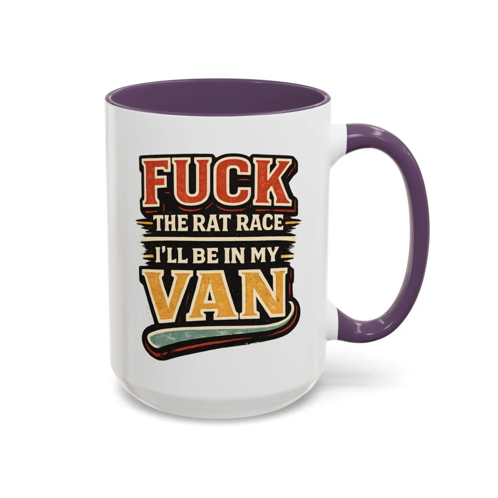 28226310710473237_2048.jpeg Accent Coffee Mug (11, 15oz) — "Fuck The Rat Race" Design F**K-Line