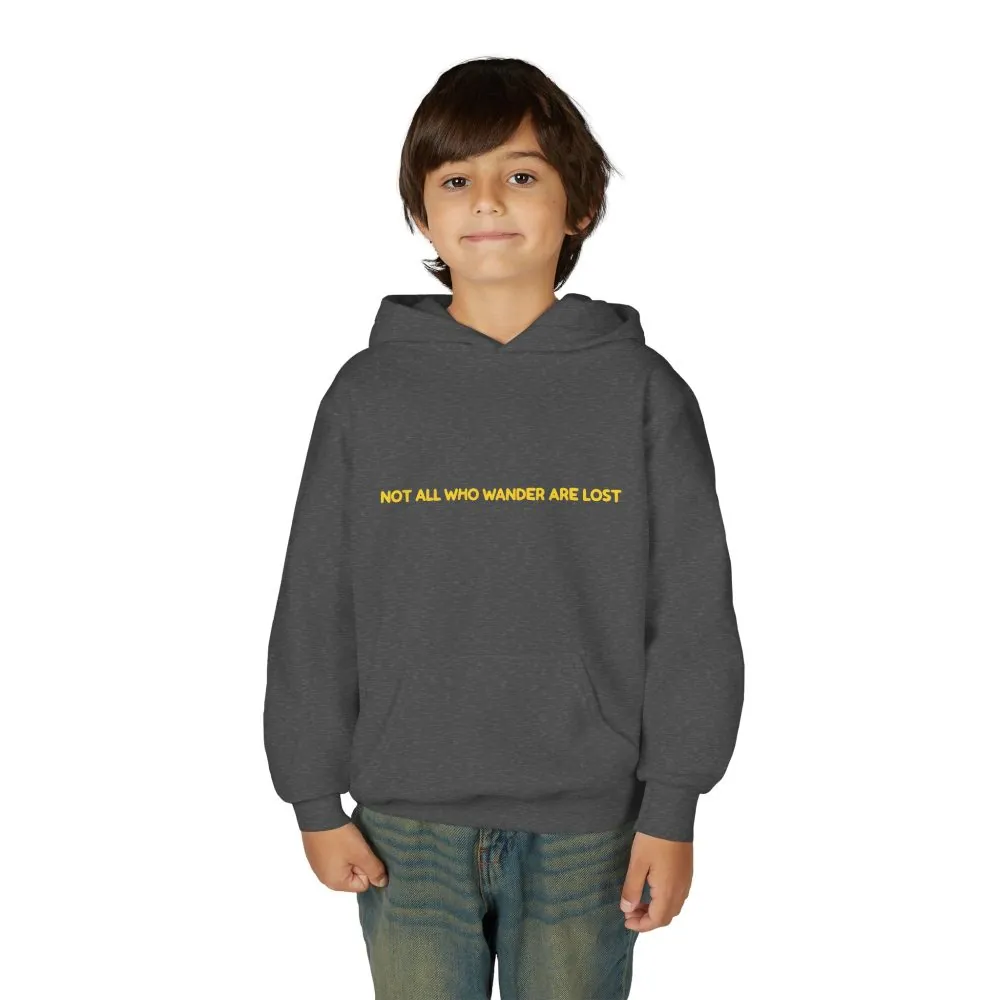 2823650346442429737_2048.jpeg Youth Hoodie(Gildan) – "Not All Who Wander Are Lost" (Design Sitcom-Line)
