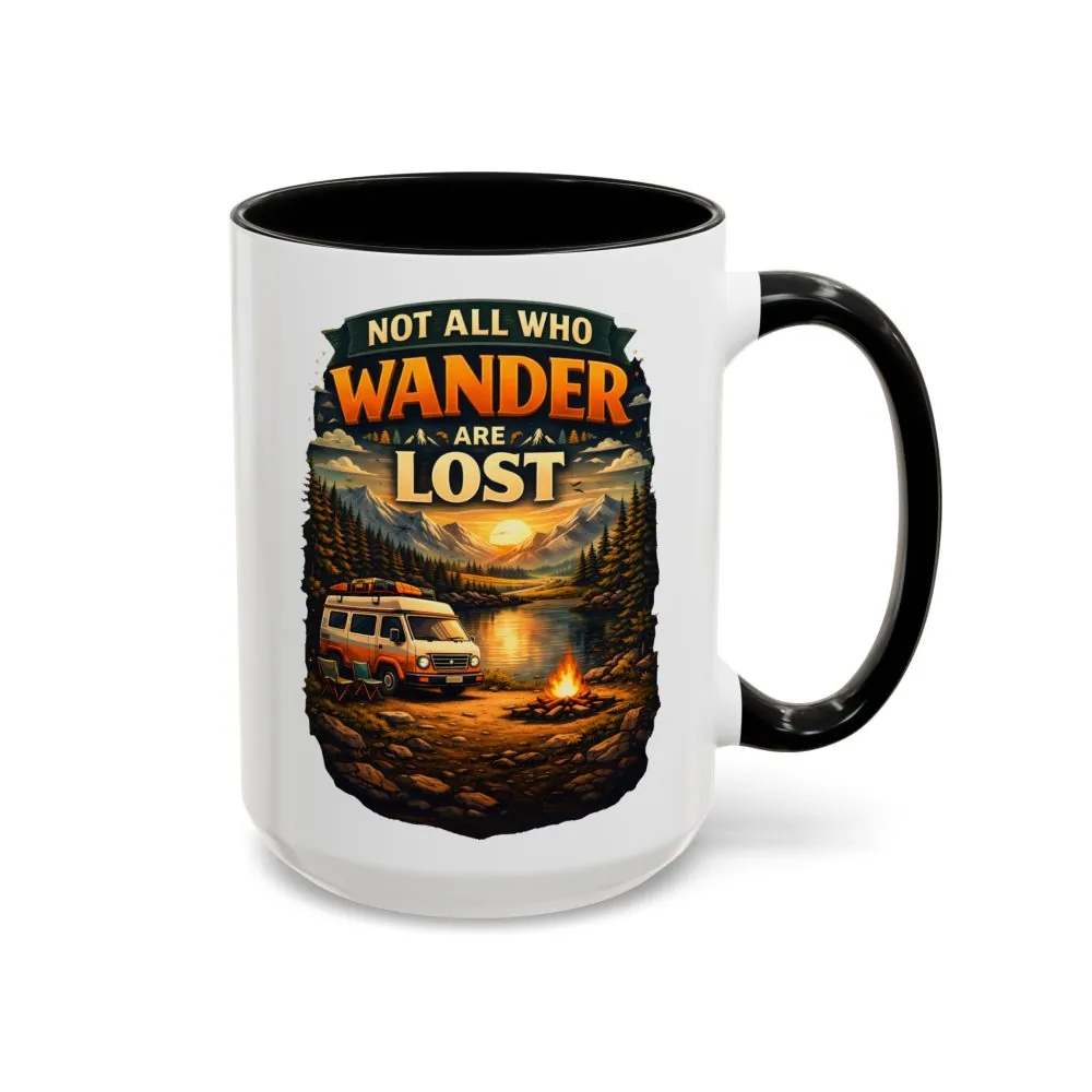 2844325572320597562_2048.jpeg Accent Coffee Mug (11, 15oz) — "Not All Who Wander Are Lost" Design Scenic-Line