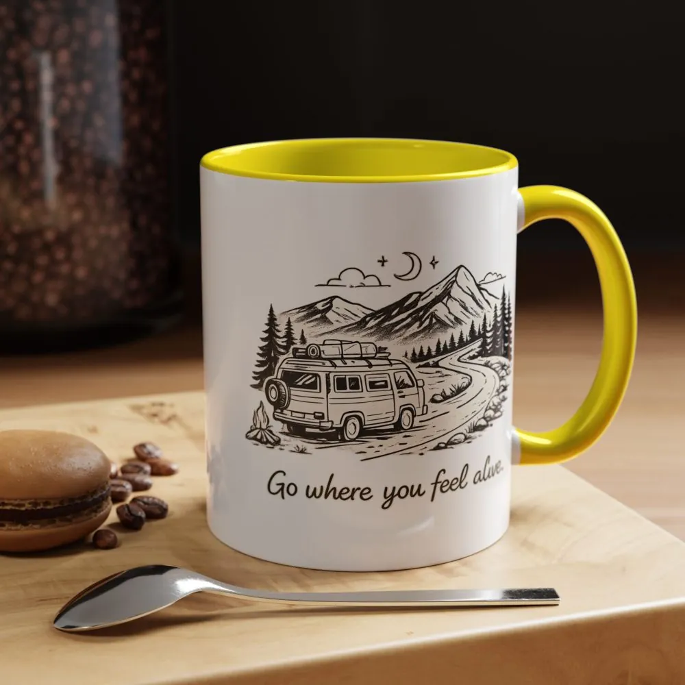 2876242592675439677_2048.jpeg Accent Coffee Mug (11, 15oz) — "Go Where You Feel Alive" Design Minimal-Line