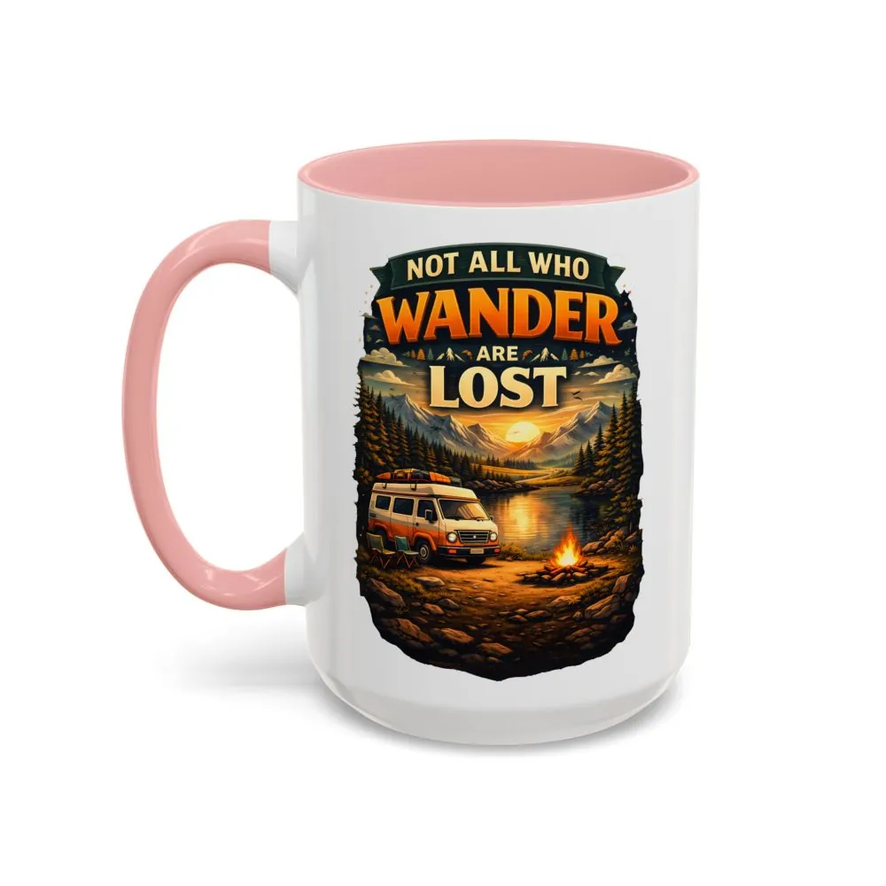 2881352573262449178_2048.jpeg Accent Coffee Mug (11, 15oz) — "Not All Who Wander Are Lost" Design Scenic-Line