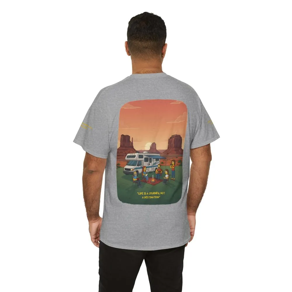 2885155201023267184_2048.jpeg Unisex Heavy Cotton Tee — "Life Is A Journey-Not A Destination" Design Sitcom-Line
