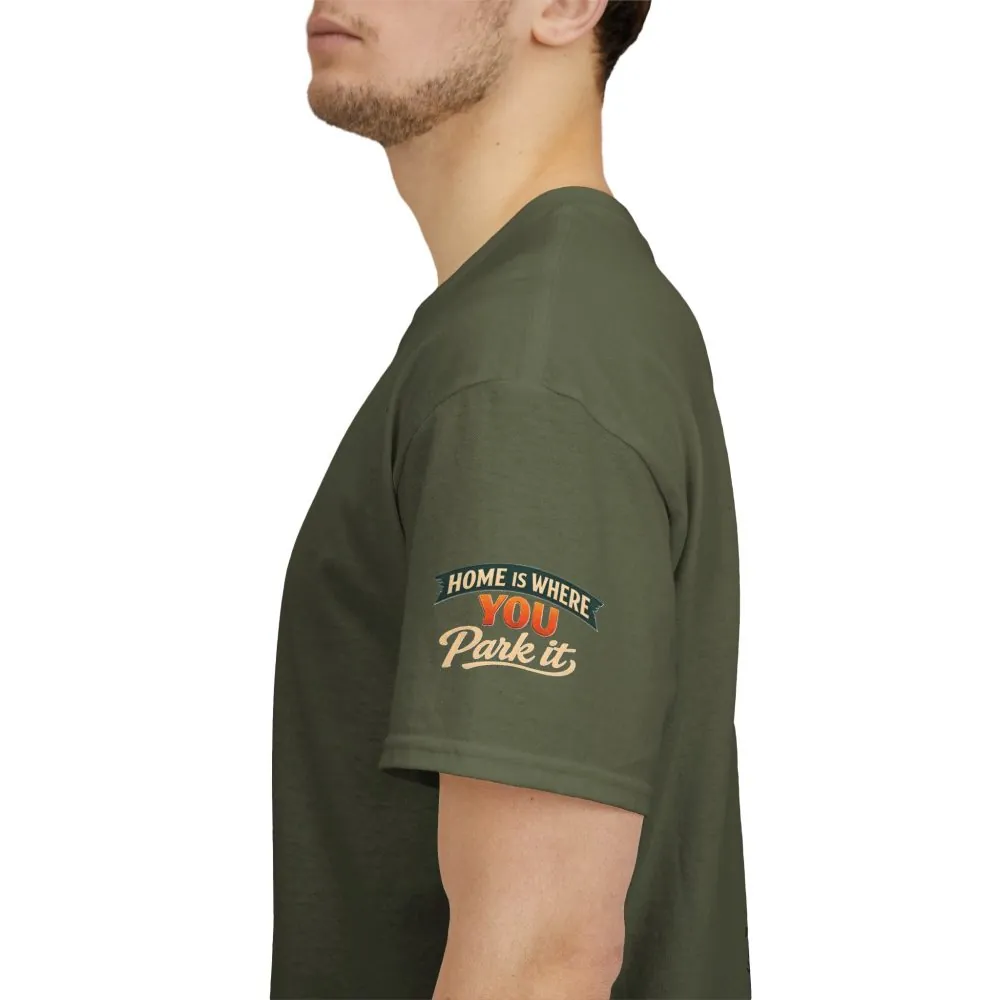 2890921153689668242_2048.jpeg Unisex Heavy Cotton Tee — "Hom Is Where You Park It" Design Scenic-Line